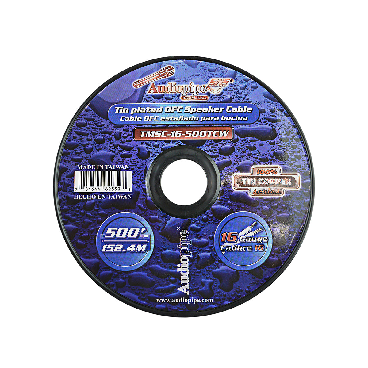 Cabo Paralelo Marítimo AudioPipe TMSC-16-500TCW Rolo 152m