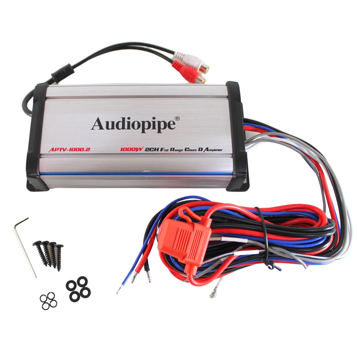 Amplificador Marítimo 2 CH Classe D Audiopipe APTV-1000.2