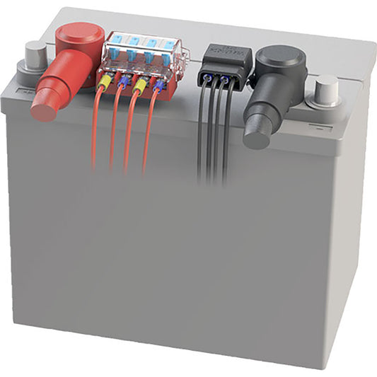 Kit Porta-Fusível p/ Terminal de Bateria 4 Circuitos Blue Sea 5024