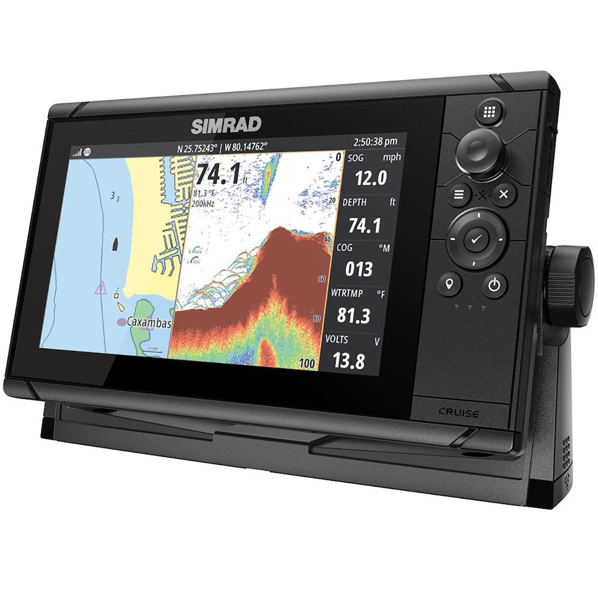 GPS Sonar Simrad Cruise 9 ROW c/ Transdutor 83/200