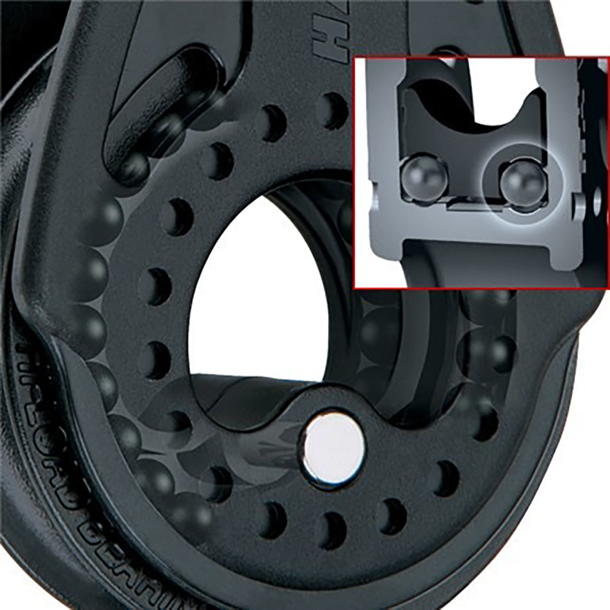 Moitão Giratório Duplo Harken Carbo Air 2638 40mm