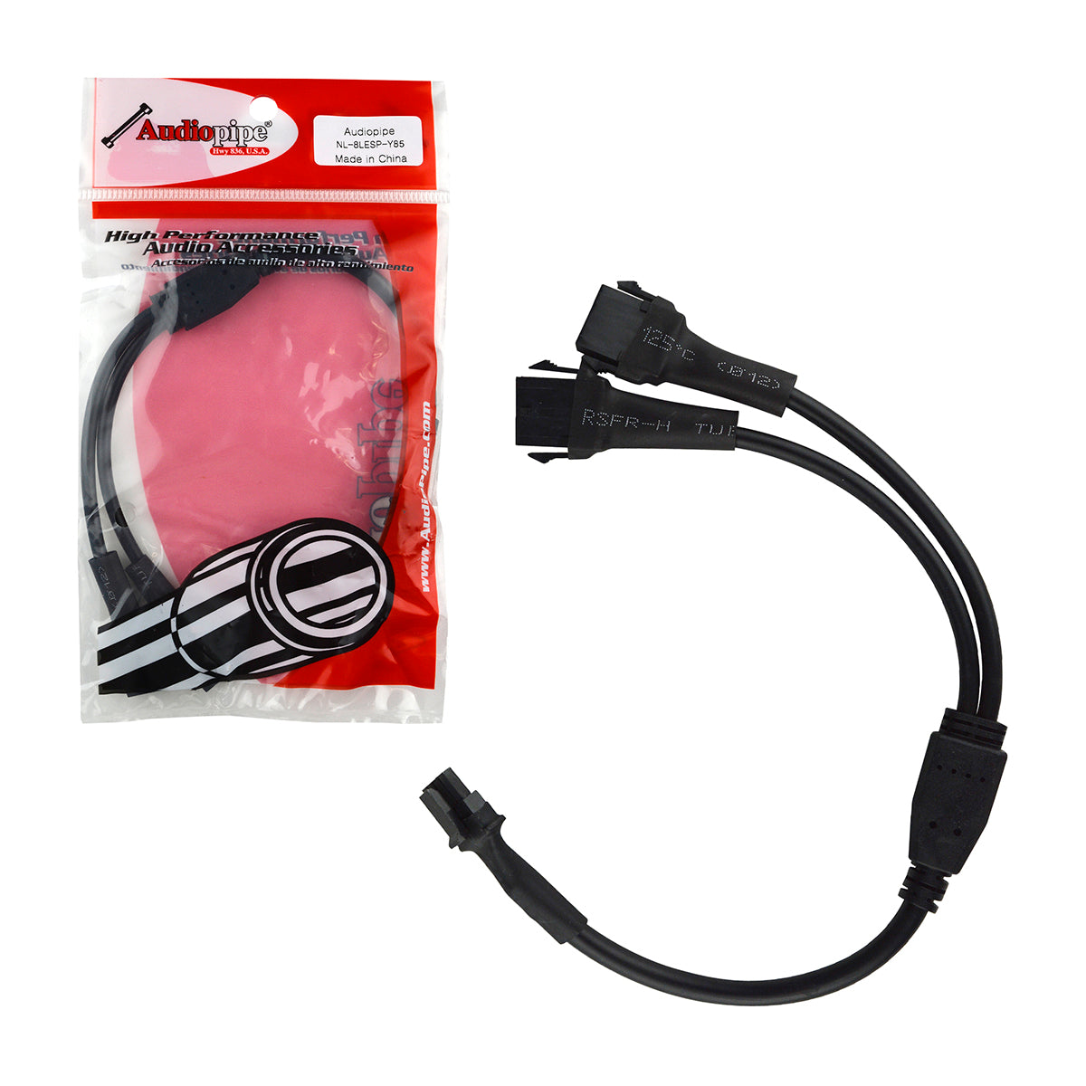 Cabo Y Splitter p/ LED AudioPipe NL-8LESP-Y85