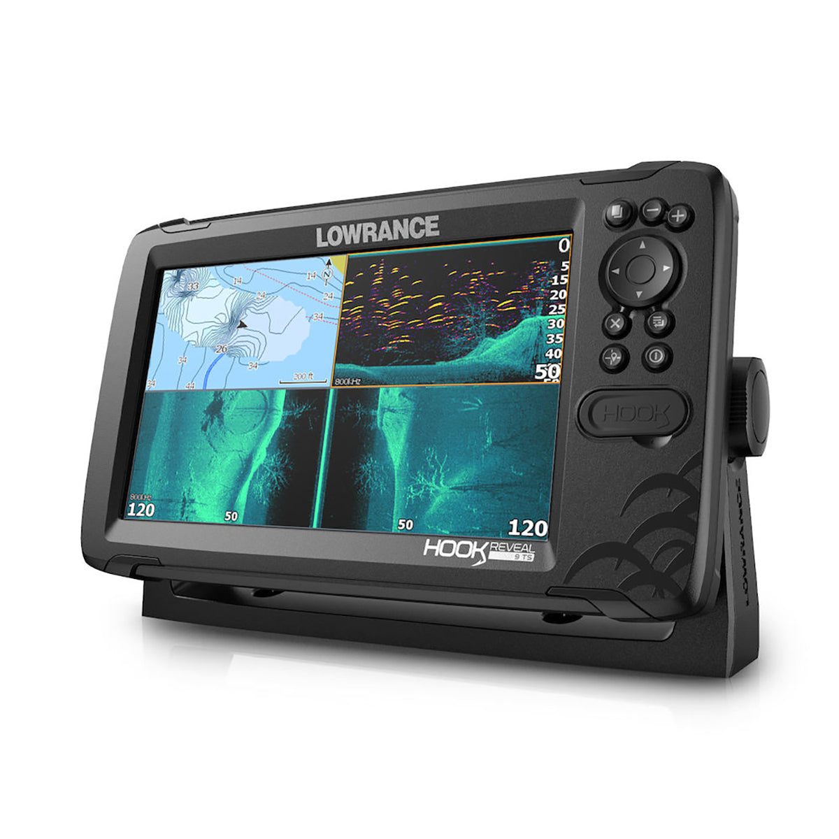 GPS Sonar Lowrance Hook Reveal 9 TripleShot c/ Transdutor