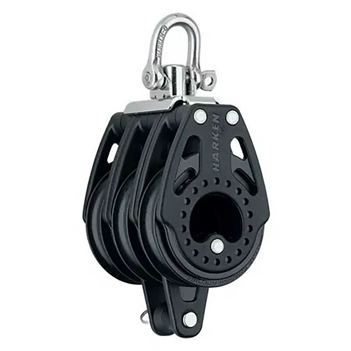 Moitão Triplo Harken 2605 Carbo Air 57 mm Giratório c/ Saída