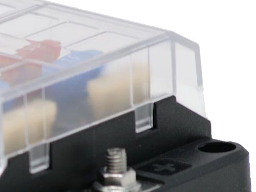 Porta Fusível Lâmina 12 Vias com LED Indicador e Tampa EGIS 8029B