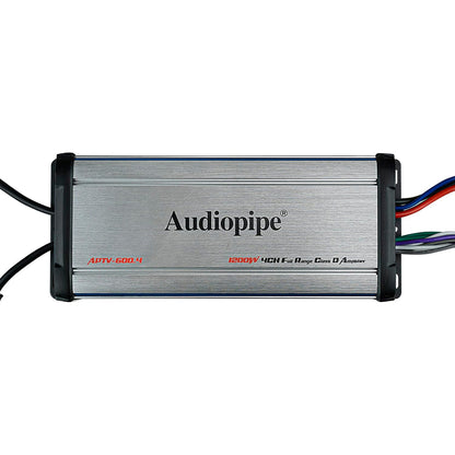 Amplificador Marítimo 4 CH Classe D Audiopipe APTV-600.4
