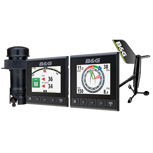 Pack 2 Displays c/ Transdutor e Sensor de Vento B&G