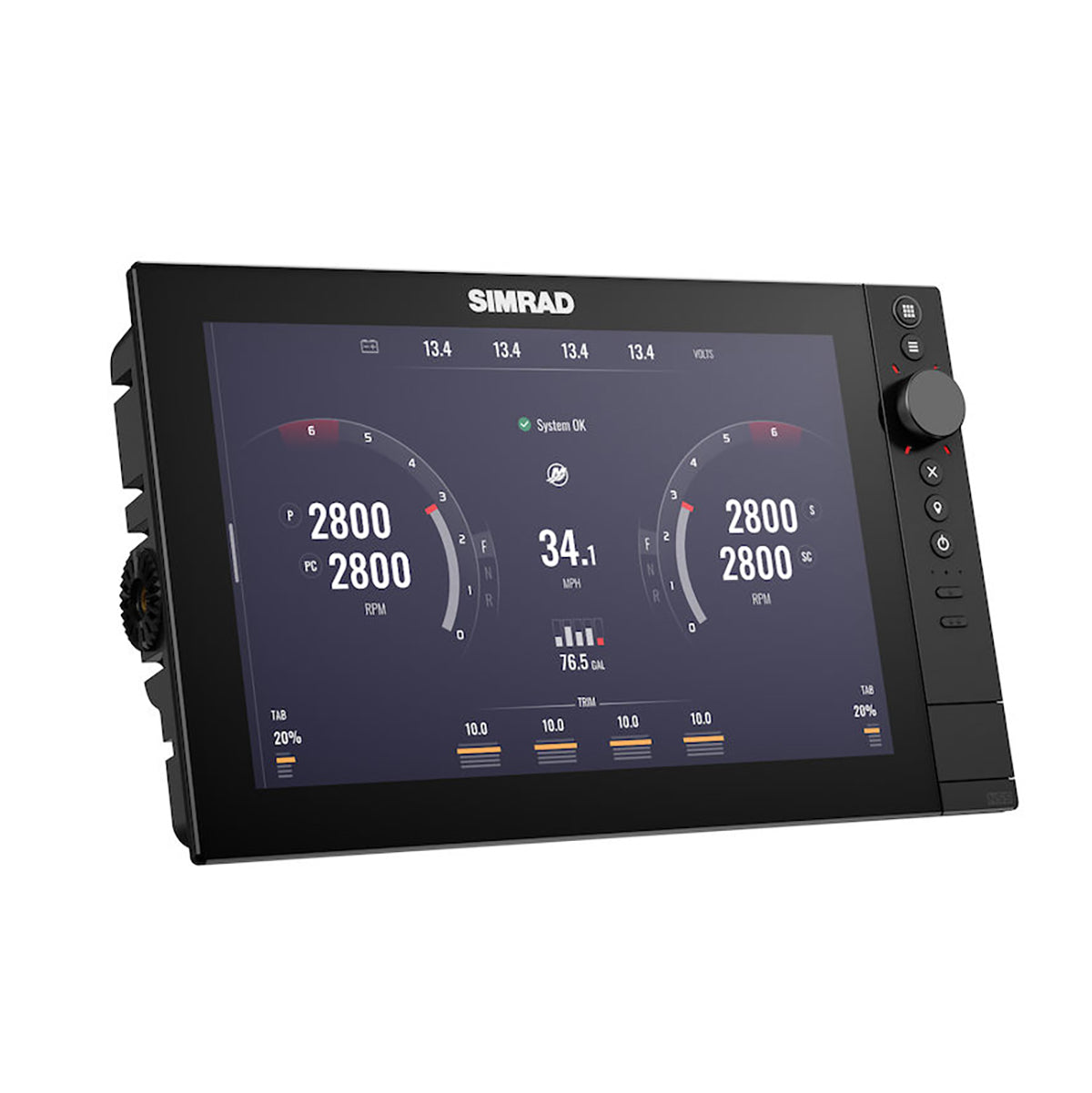 Display Simrad NSS12 4 12" c/ Processador 8-Core (Sem Sonda Interna)