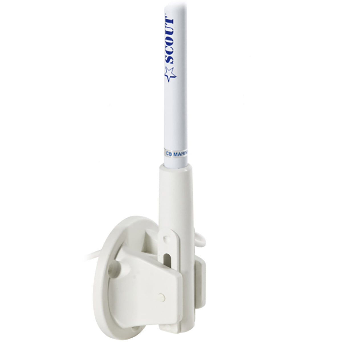 Antena VHF Marítima Scout KM-22-BS 1,5m 3dB c/ Suporte Articulado