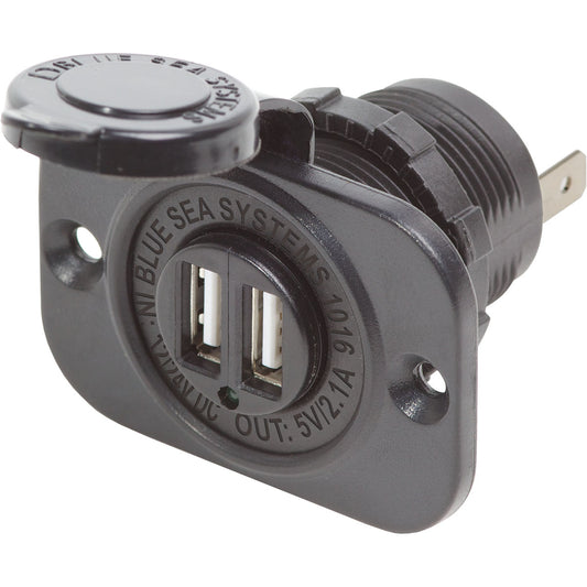 Entrada USB Marinizada Dupla 12/24v Blue Sea 1016