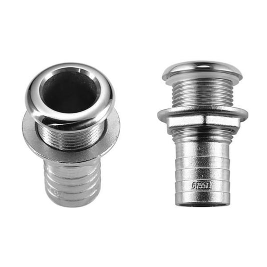 Saída de Costado Inox 316 Attwood 67557-1 Flange Estreita 1-1/8"