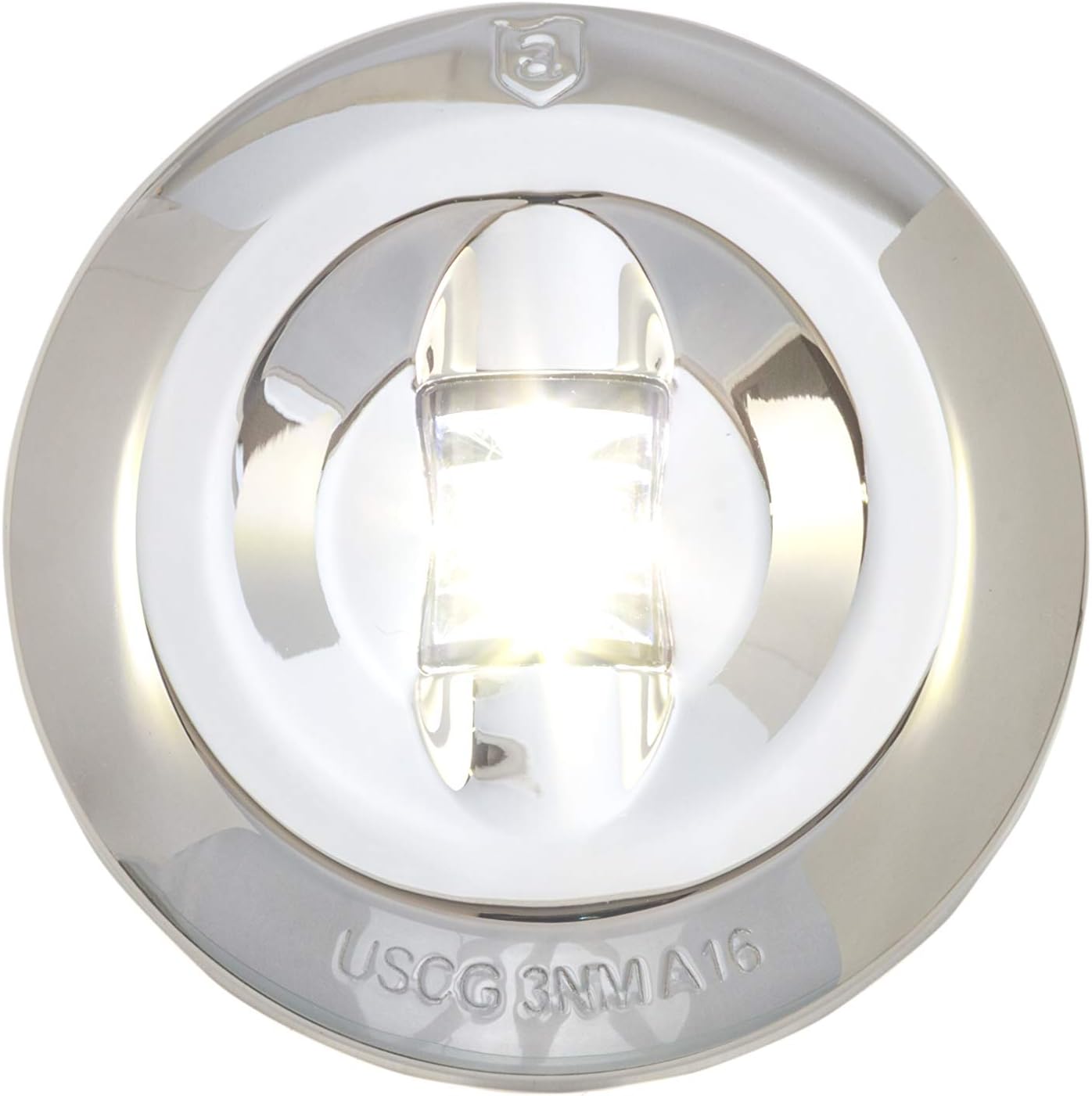 Luz de Popa Cortesia LED Inox Attwood 3 Milhas 6556 (3")