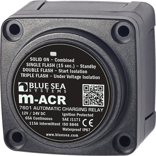 Relé de Carregamento Automático Blue Sea 7601 12/24V 65A