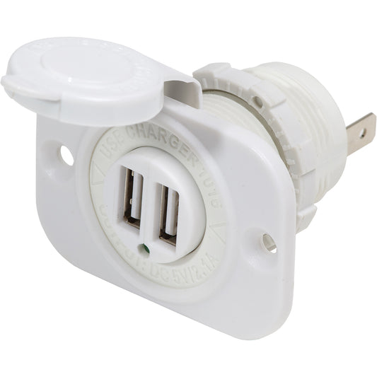 Entrada USB Marinizada Dupla 12/24v Blue Sea 1016200