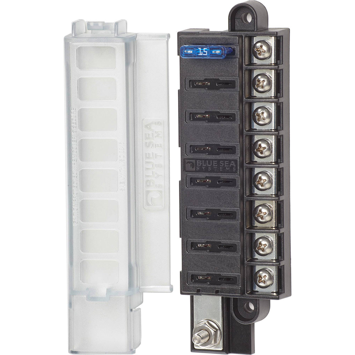Caixa Porta Fusível Coberta 8 Circuitos Blue Sea 5046