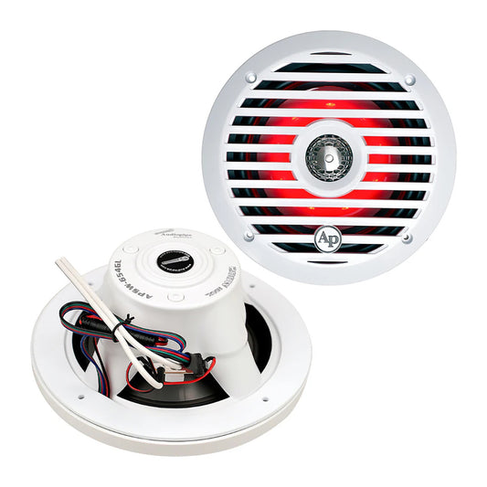 Alto Falante Marítimo 6.5 Pol Audiopipe APSW-654GL c/ LED PAR