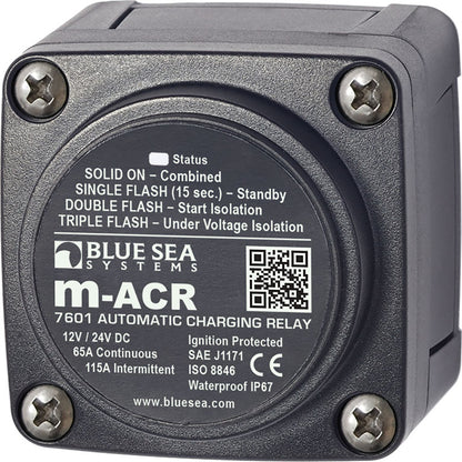 Relé de Carregamento Automático Blue Sea 7601 12/24V 65A