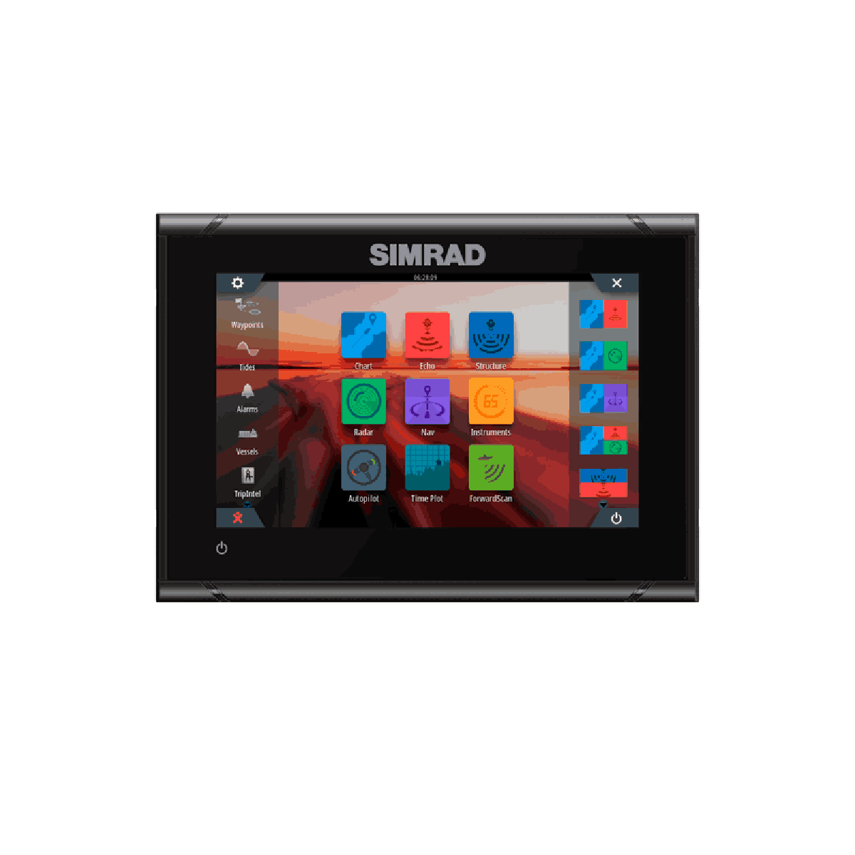 GPS Sonar Simrad GO7 XSR c/ Transdutor Active Imaging 3 in 1