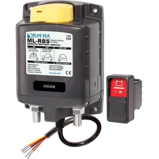Chave Geral Remota c/ Ctrl. Manual Blue Sea ML-RBS 7700 12V