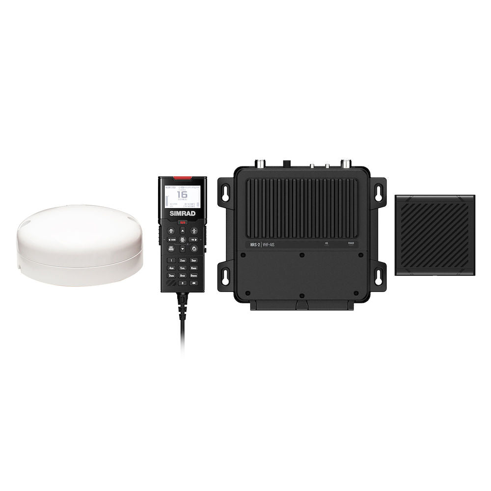 Radio VHF Simrad RS100-B c/ Transmissor AIS Classe B e Antena GPS-500
