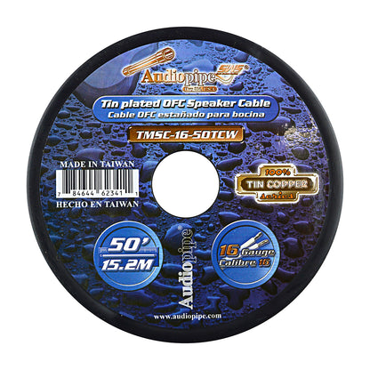 Cabo Paralelo Marítimo AudioPipe TMSC-16-50TCW Rolo 15m