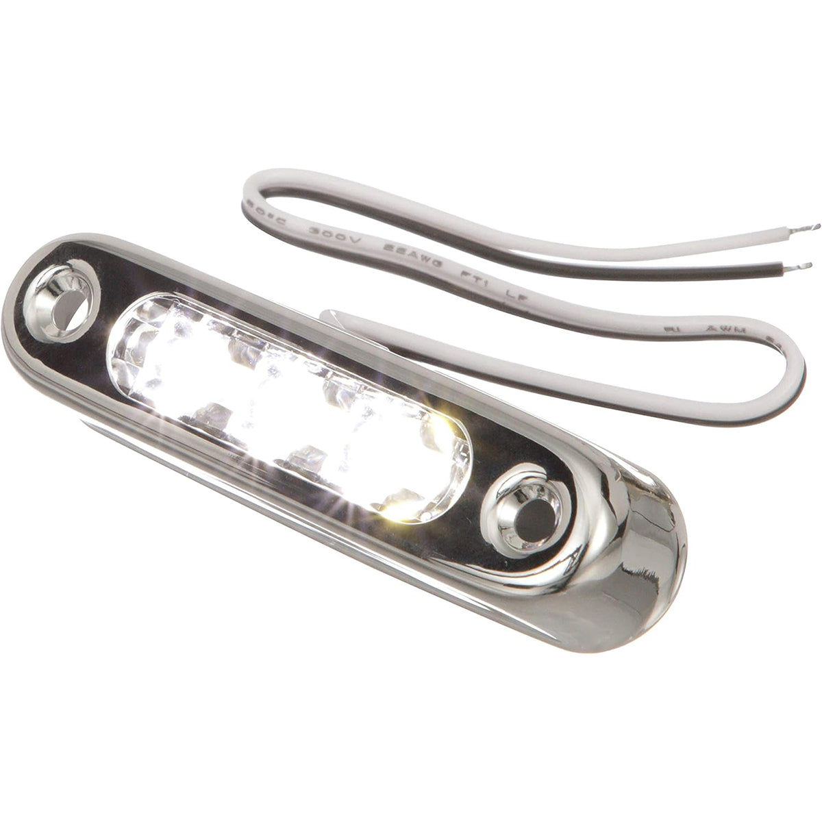 Luz de LED Subaquática Cortesia Attwood 6343SS7 Inox Branca