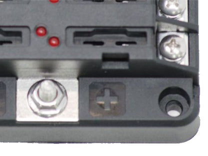 Porta Fusível Lâmina 12 Vias com LED Indicador e Tampa EGIS 8029B