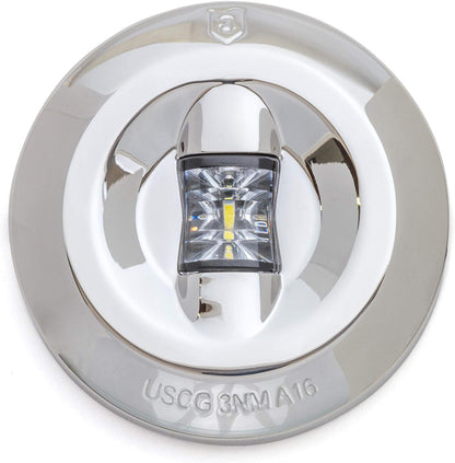 Luz de Popa Cortesia LED Inox Attwood 3 Milhas 6556 (3")