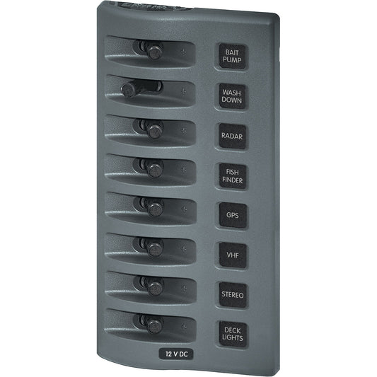 Painel Elétrico 8 Posições Blue Sea WeatherDeck 4309
