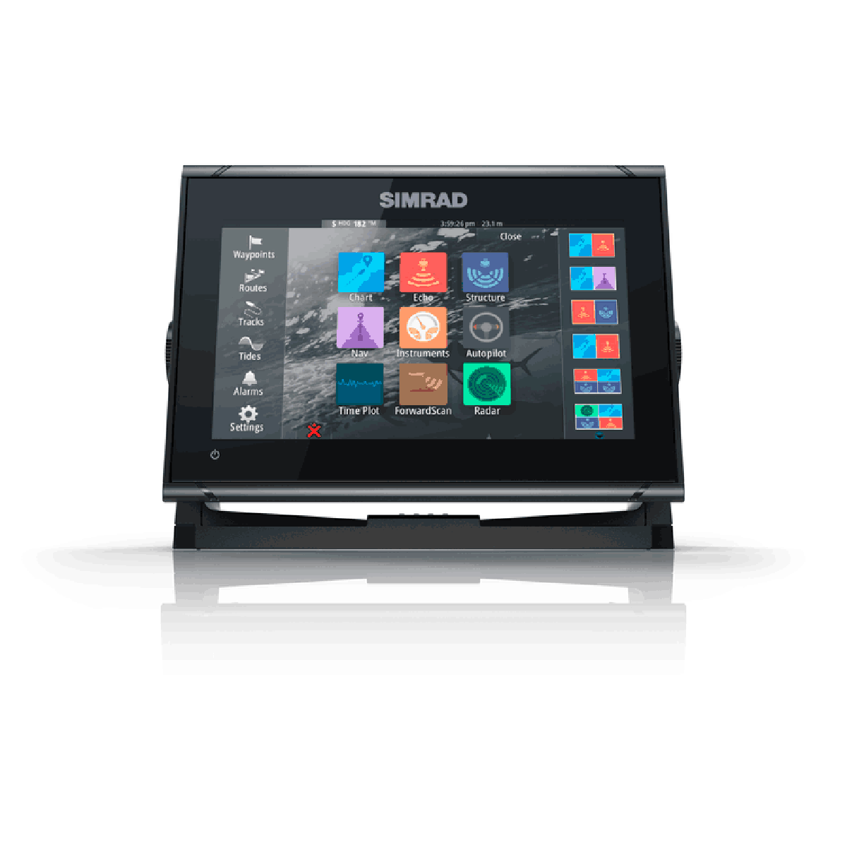 GPS Sonar Simrad GO9 XSE c/ Transdutor Active Imaging 3 in 1